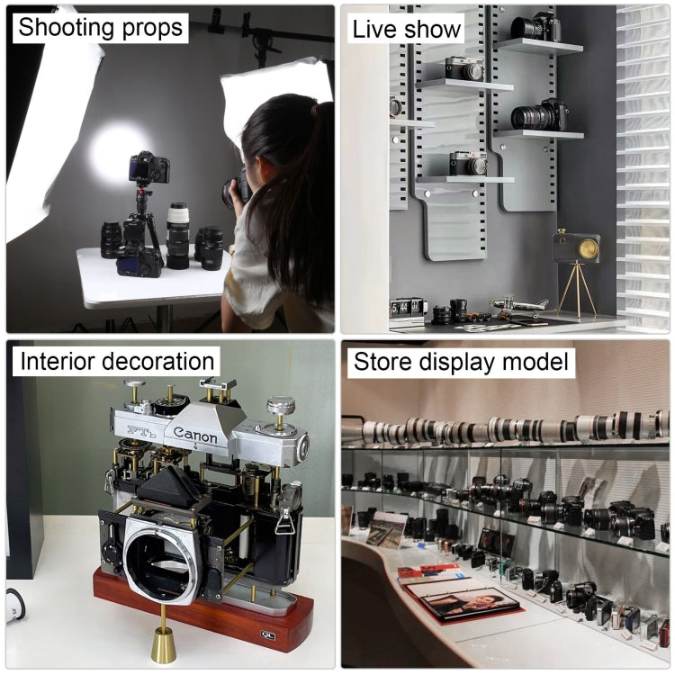 For Canon Non-Working Fake Dummy Camera Model Room Props Display Photo Studio Camera Model (Red) by bashfashion