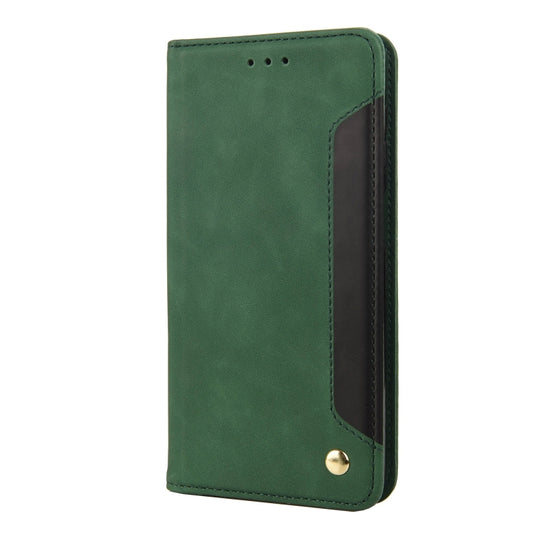 For Xiaomi Redmi 10A Skin Feel Splicing Leather Phone Case(Green) by bashfashion