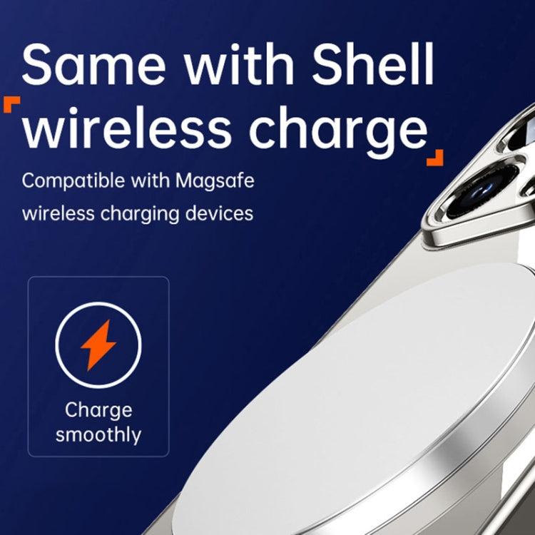 For iPhone 15 Plus SULADA Shine Through Series Plating TPU Transparent Phone Case(Gold) by SULADA