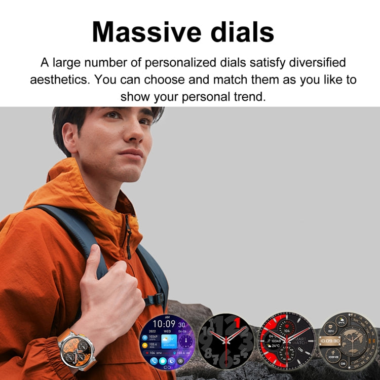 LEMFO K66 1.85 inch Bluetooth Call Smart Watch, Support Heart Rate / Blood Oxygen(Orange) by LEMFO