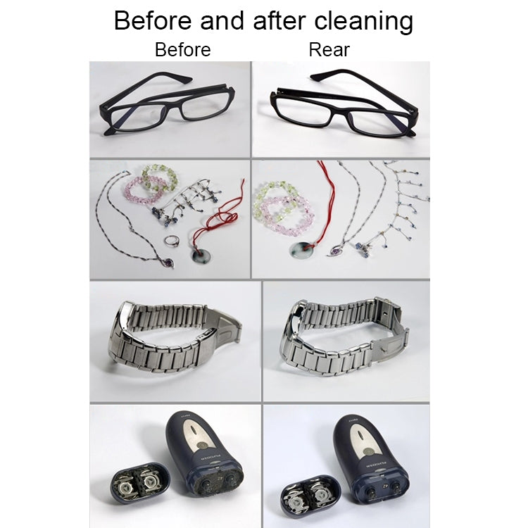 BAKU BK-3550 35W / 50W Adjustable 0.8L LCD Display Ultrasonic Cleaner, AC 110V, US Plug by BAKU