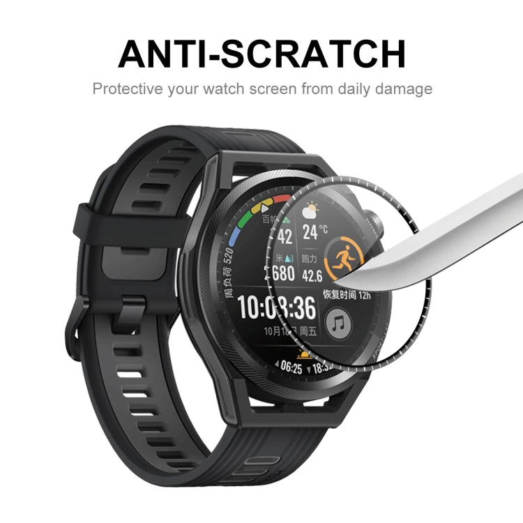 5 PCS For Huawei Watch GT Runner 46mm ENKAY Hat-Prince 3D Full Coverage Soft PC Curved Edge + PMMA HD Screen Protector Film by ENKAY