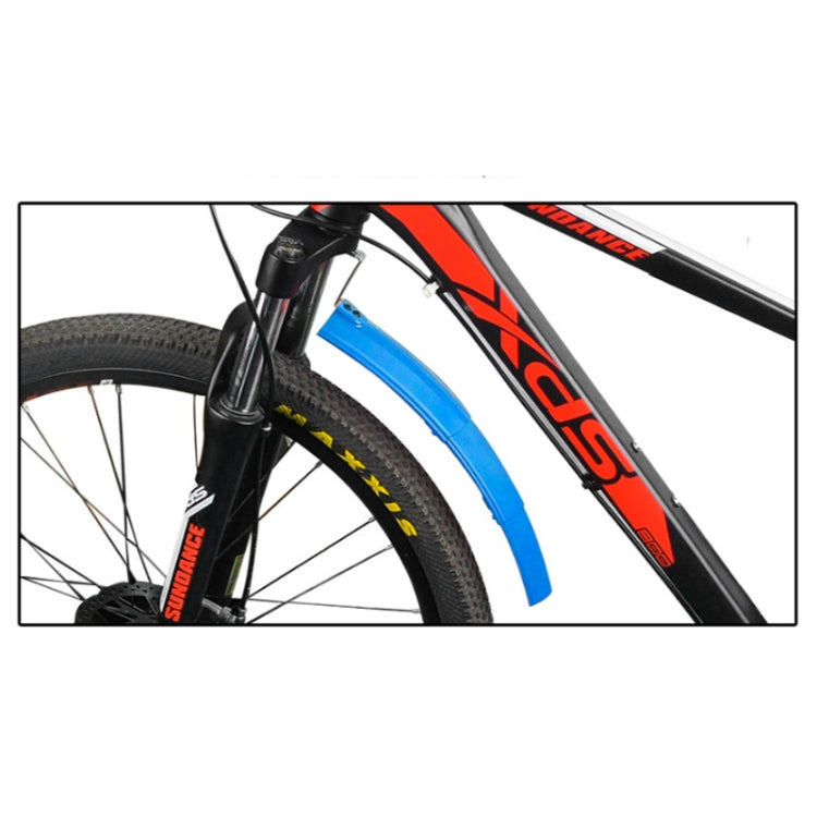 Bicycle Telescopic Folding Mudguard 27.5 Inch Extended Water Retaining LED Taillight(Orange) by bashfashion