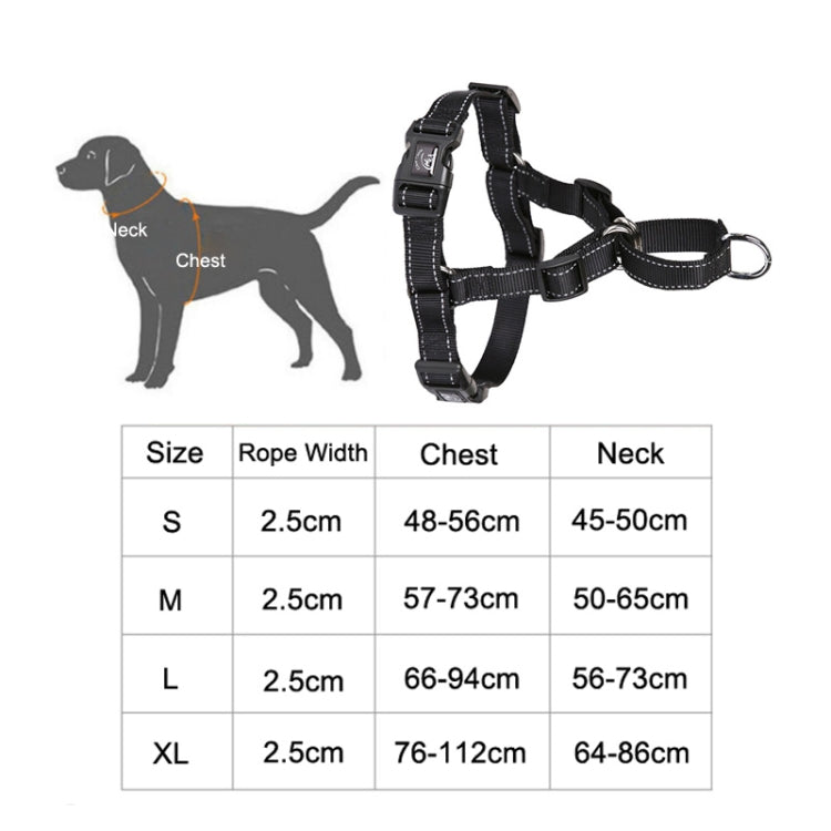 Glow Castle Pet Reflective Nylon Prevent Running Wild Chest Strap, Size: M(Rose Red) by Glow Castle