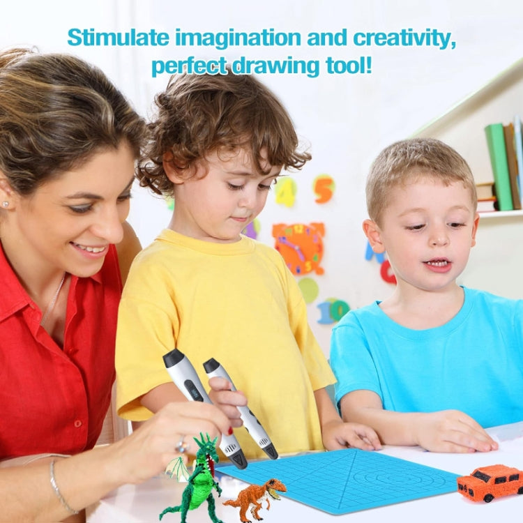 3D Printing Pen Copy Silicone DIY Painting Template Mat, Specification: Transparent Large by bashfashion