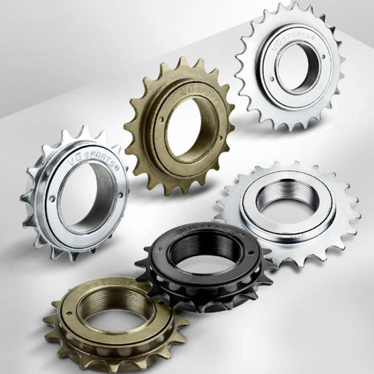 VG SPORTS Stroller Scooter Bicycle Single Speed Flywheel, Style: 18T Brown by bashfashion