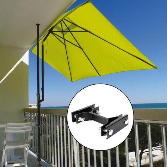 3pcs /Pack Outdoor Umbrella Clamp Holder for Garden Patio Balcony Sun Shade Pole Stabilizer Mounting Bracket(Black) by bashfashion