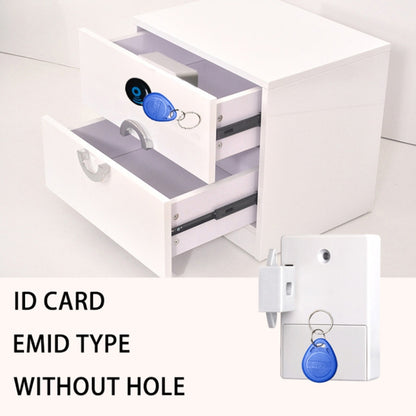 T3 ABS Magnetic Card Induction Lock Invisible Single Open Cabinet Door Lock (White) by bashfashion