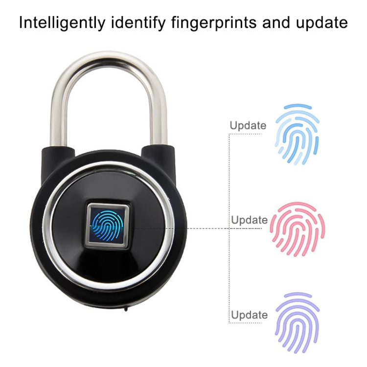 Waterproof Intelligent Bluetooth Fingerprint Padlock Remote Unlocking for iOS / Android(Blue) by bashfashion