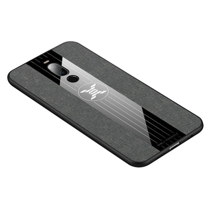For Meizu Note 8 XINLI Stitching Cloth Texture Shockproof TPU Protective Case(Grey) by XINLI