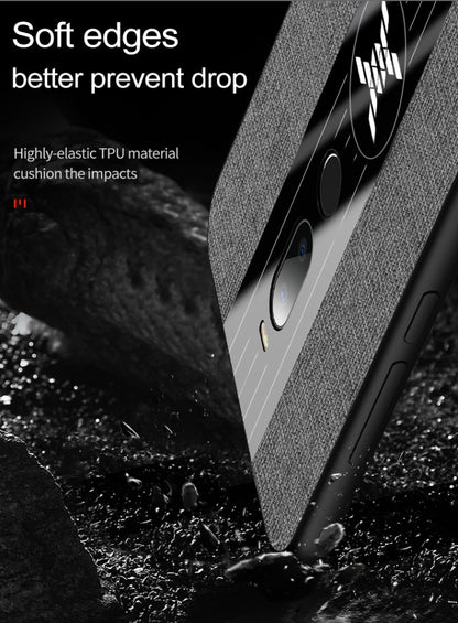 For Meizu Note 8 XINLI Stitching Cloth Texture Shockproof TPU Protective Case(Grey) by XINLI