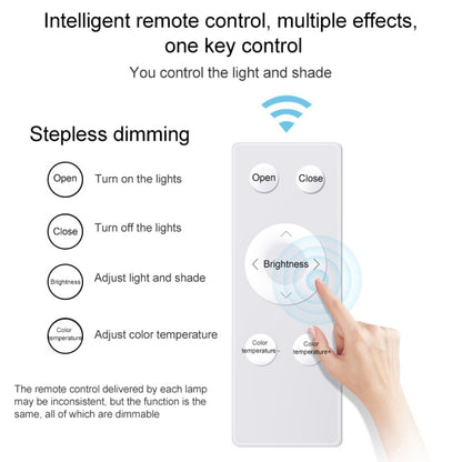 Macaron LED Square Ceiling Lamp, Stepless Dimming, Size:50cm(Green) by bashfashion