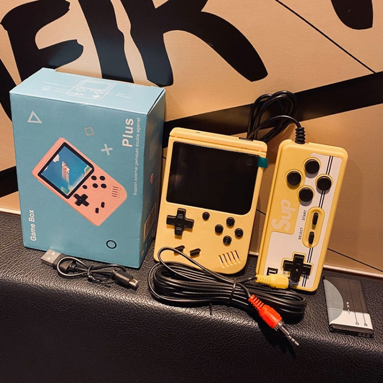 MK800 Doubles 3.0 inch Macaron Mini Handheld Game Console Built-in 800 Games(Pink) by bashfashion