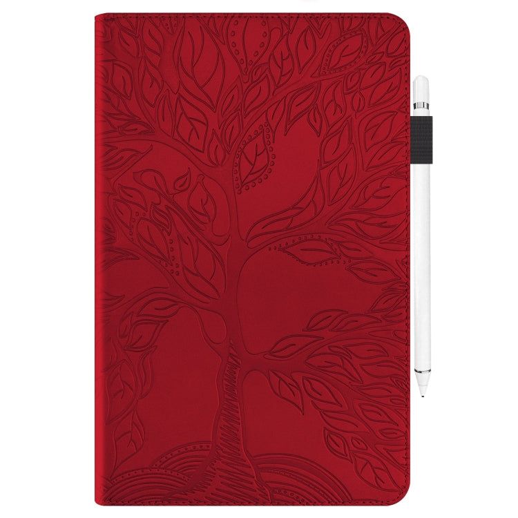 For Samsung Galaxy Tab S9+ / S9 FE+ Life Tree Series Horizontal Flip Leather Tablet Case(Red) by bashfashion