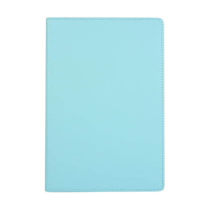 For Samsung Galaxy Tab S10 FE / S9 FE / S9 Litchi Texture 360 Degrees Rotation Holder Leather Tablet Case(Sky Blue) by bashfashion