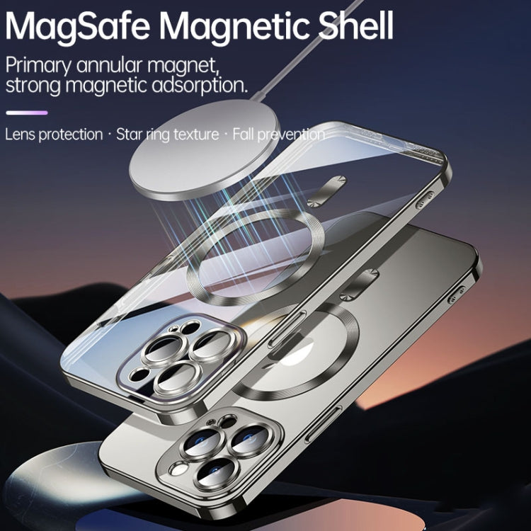 For iPhone 15 Pro Max SULADA MagSafe Plating TPU Shockproof Phone Soft Case(Titanium Grey) by SULADA