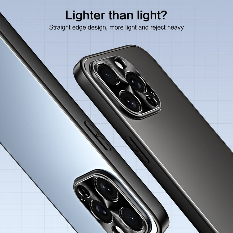 For iPhone 15 Pro R-JUST RJ-61 Electroplating Frosted TPU + PC Phone Case with Holder(Grey) by R-JUST