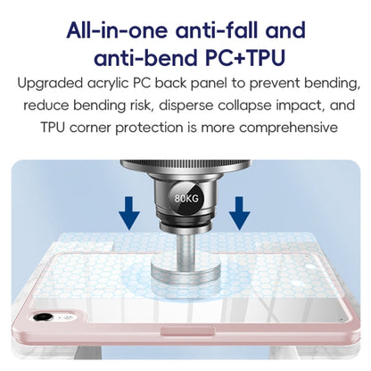 For iPad Pro 11 2022 / 2021 / 2020 ZGA Tri-Fold 360 Rotation Smart Leather Tablet Case(Black) by ZGA