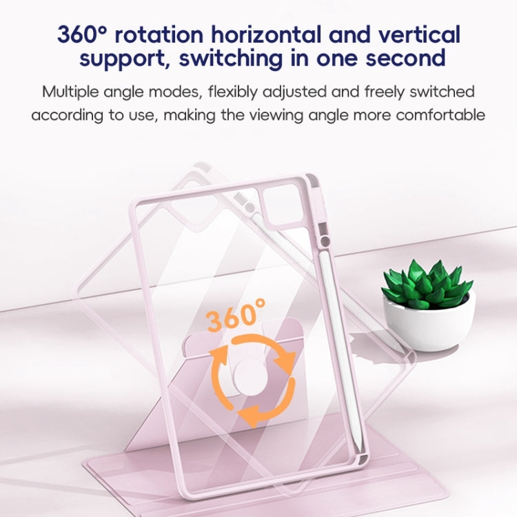 For iPad 10.2 2021/2020/2019 ZGA Tri-Fold 360 Rotation Smart Leather Tablet Case(Black) by ZGA