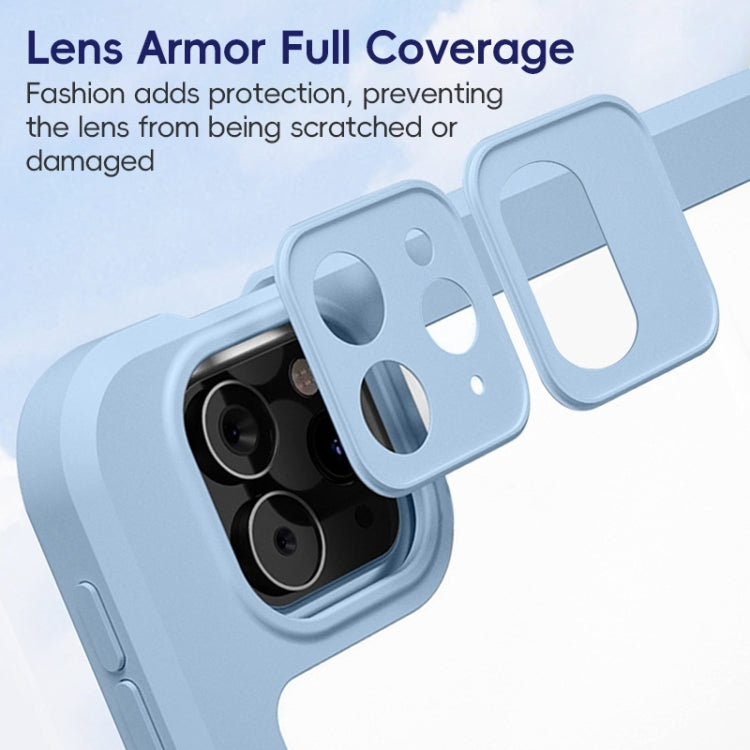 For iPad Pro 11 2022 / 2021 / 2020 ZGA Tri-Fold 360 Rotation Smart Leather Tablet Case(Black) by ZGA