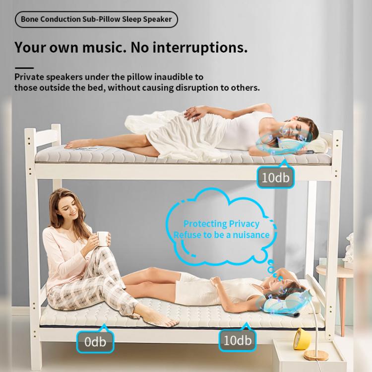 QY09 Bone Conduction Bluetooth 5.3 Sleep Speaker(Purple) by bashfashion