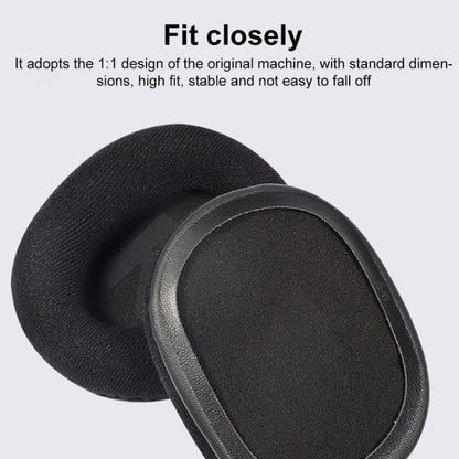 1 Pair Insert Replacement Earpads For Logitech G Pro X, Material:Ice Silk Fabric(Black) by bashfashion