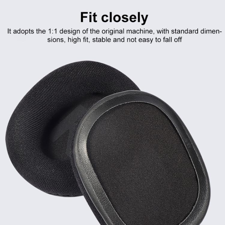 1 Pair Insert Replacement Earpads For Logitech G Pro X, Material:Lambskin(Black) by bashfashion