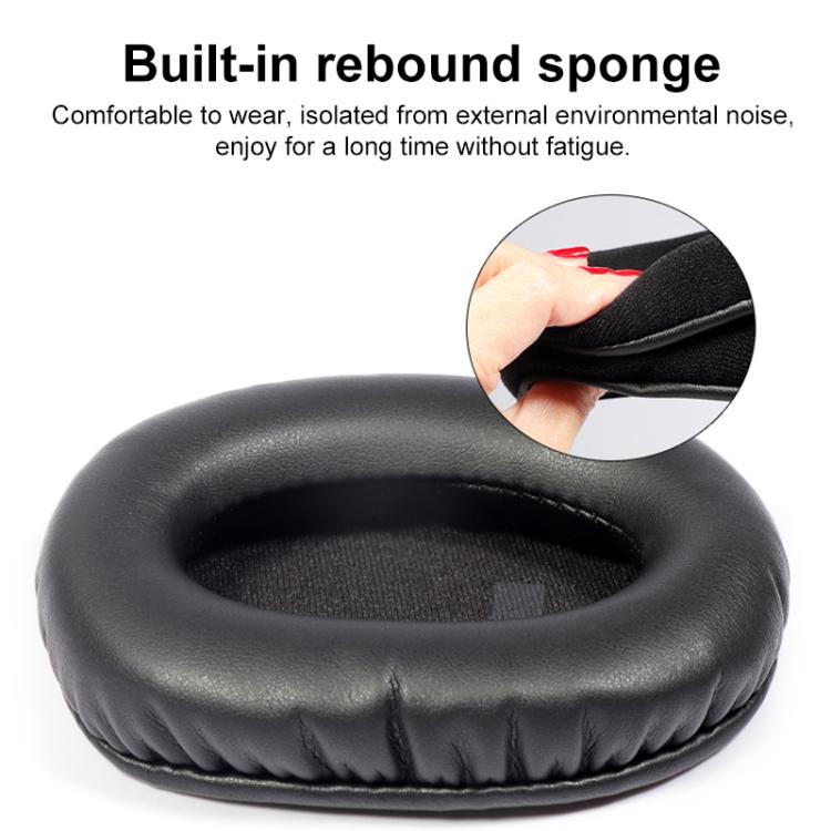 1 Pair Insert Replacement Earpads For Logitech G Pro X, Material:Cotton Fabric(Dark Grey) by bashfashion