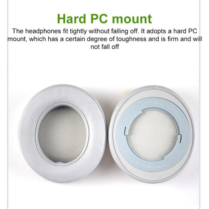 1 Pair Rotating Snap-on Replacement Earpads For Razer Kraken Pro V2, Material:Protein Leather Ice Silk Fabric(Grey) by bashfashion