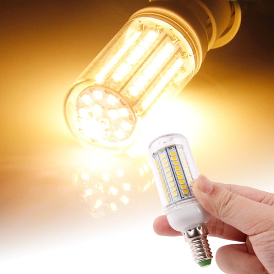 E14 8.0W 420LM Corn Light Lamp Bulb, 102 LED SMD 2835 Warm White Light, AC 220-240V, with Transparent Cover by bashfashion