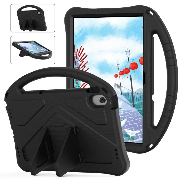 For Samsung Galaxy Tab A8 10.5 2021 X200 / X205 EVA Shockproof Tablet Case with Holder(Black) by bashfashion
