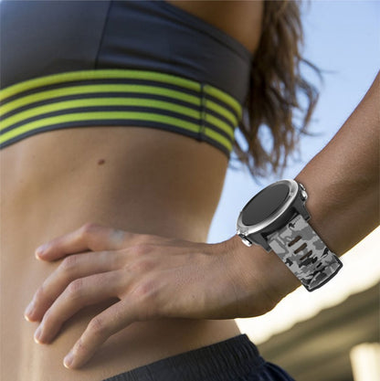 For Garmin Descent MK 2 26mm Camouflage Printed Silicone Watch Band(Army Green+Army Camouflage) by bashfashion