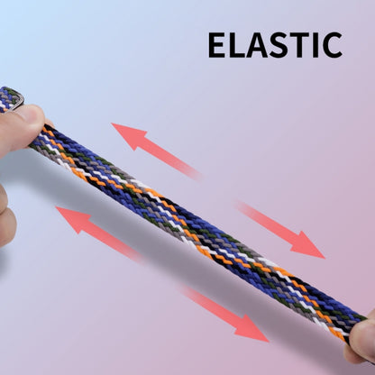 For Xiaomi Mi Band 8 ENKAY Hat-Prince 2 in 1 Set Full Coverage Screen Protector + Elastic Braided Nylon Watch Band(Denim) by ENKAY