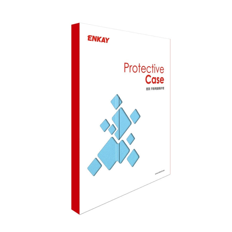 For iPad Pro 11 2025 / 2024 ENKAY Tri-fold Custer Texture Platic Leather Smart Tablet Case(Dark Blue) by ENKAY