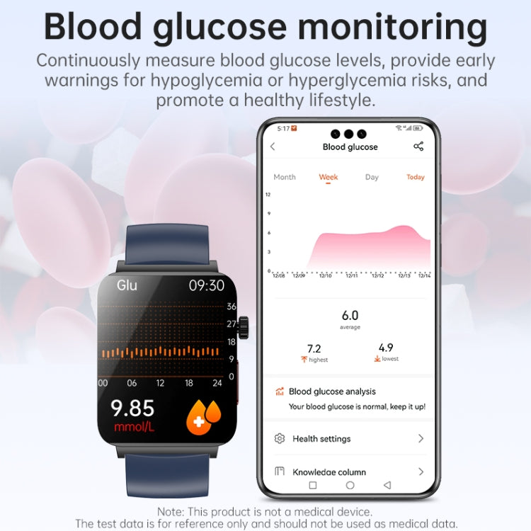 KS03 Pro 1.96 inch Color Screen Smart Watch, Support Bluetooth Call / Health Monitoring(Silver Black) by bashfashion