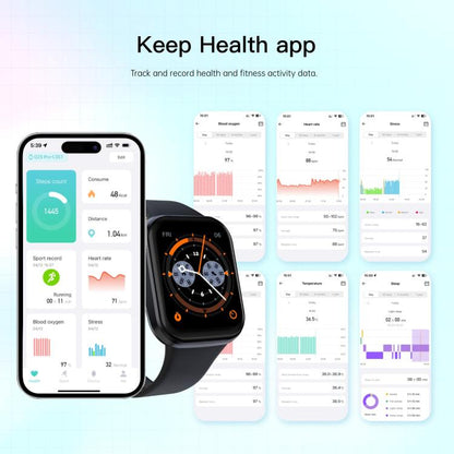 Q23 Pro 1.83 inch Color Screen IP68 Waterproof Bluetooth Call Smart Watch, Support Health Monitoring(Wine Red) by bashfashion