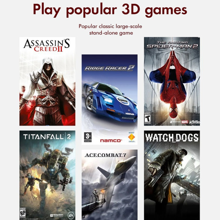 GD10 256G Built-In 60000+ Games Dual System Set-Top Box 3D Home 4K HD TV Game Console Box AU Plug(Black) by ANBERNIC