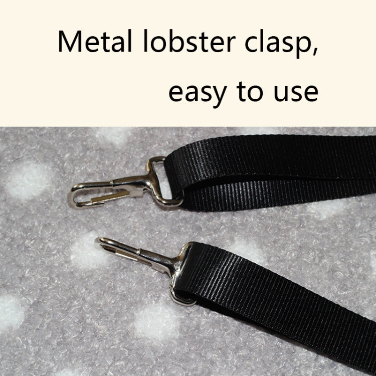 PE-160 Canvas Hanging Cat Cage Hammock Adjustable Length Swing Pet Nest, Size: L(Gray Square) by bashfashion