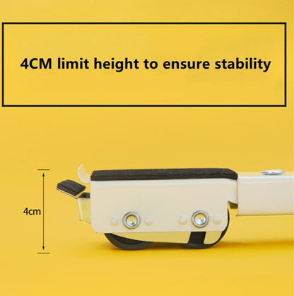 2 PCS Washing Machine Stand Movable Adjustable Refrigerator Base(White) by bashfashion