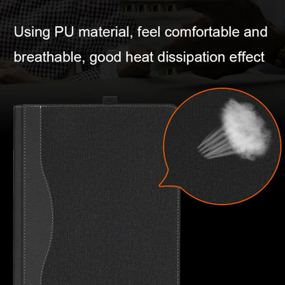 Leather All-inclusive Anti-drop Protective Case For Microsoft Surface Laptop Studio(Cotton Cloth Texture-Light Gray) by bashfashion