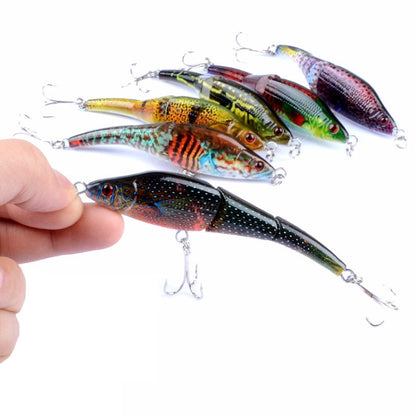 LB22 9.5cm/8.9g Multi-section VIB Plastic Hard Lures Painted Bionic Lures(4) by bashfashion