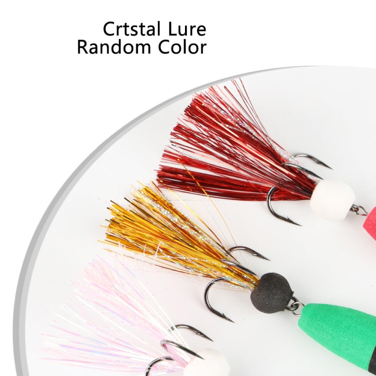 W.P.E PMG-M Foam Hook Soft Worm Bait Three Anchor Hook Fake Lures, Size: M(02) by W.P.E