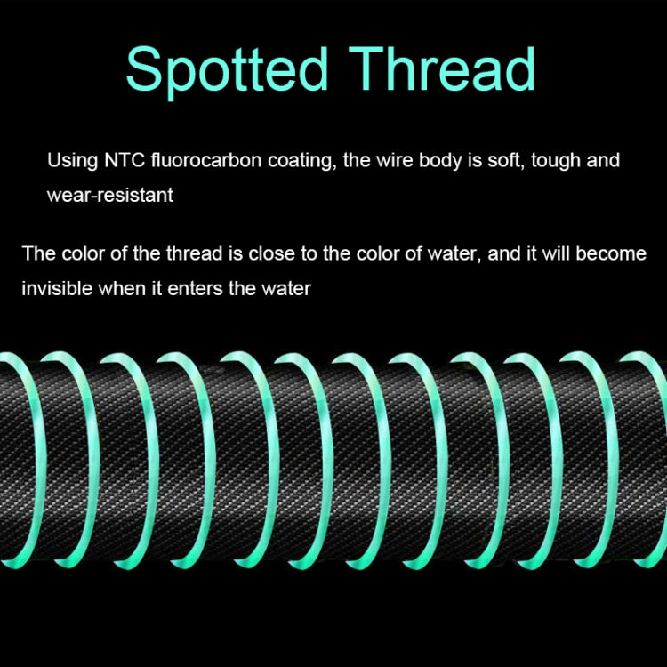 2pcs Outdoor Fishing Anti-tangle Spotted Invisible Line Set with Scale, Size: 4.5m(2.5) by bashfashion