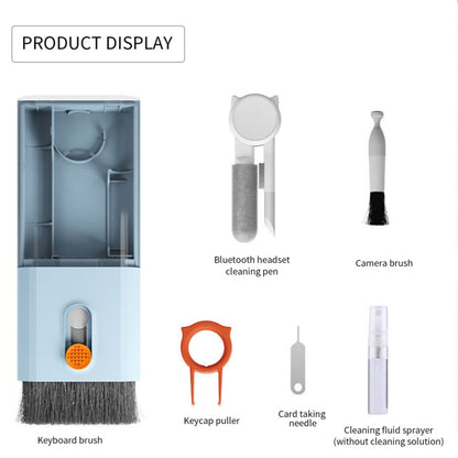 Q6S 10-in-1 Bluetooth Headphone Cleaning Pen Mobile Computer Keyboard Screen Digital Camera Cleaning Kit(White) by bashfashion
