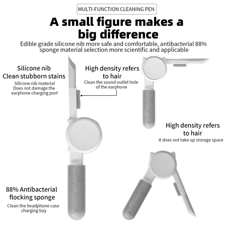 Q6S 10-in-1 Bluetooth Headphone Cleaning Pen Mobile Computer Keyboard Screen Digital Camera Cleaning Kit(Blue) by bashfashion