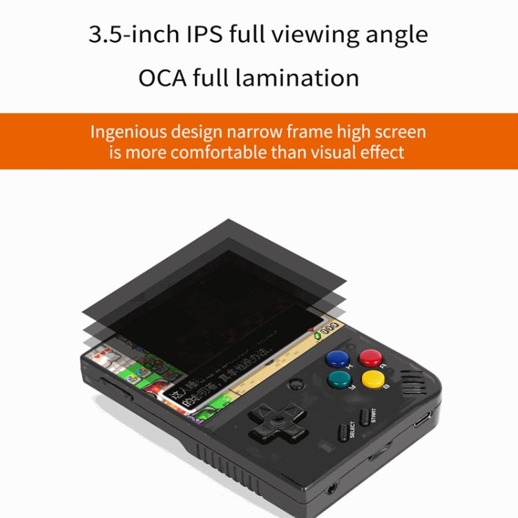 Miyoo Mini Plus 3.5 Inch IPS Screen Retro Handheld Game Console 128GB 25K Games(Grey) by bashfashion