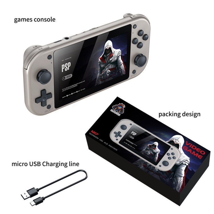 M17 64GB HD 4.3 inch High Brush Display Screen Retro PSP Remote Sensing Home Game Console by bashfashion