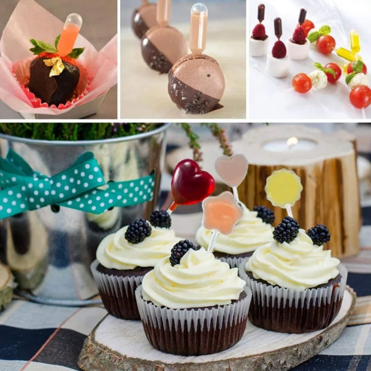 50pcs /Pack 4ml Jam Injection Baking Straw Disposable Plastic Dropper Jam Syringe, Model: Ordinary Dropper by bashfashion