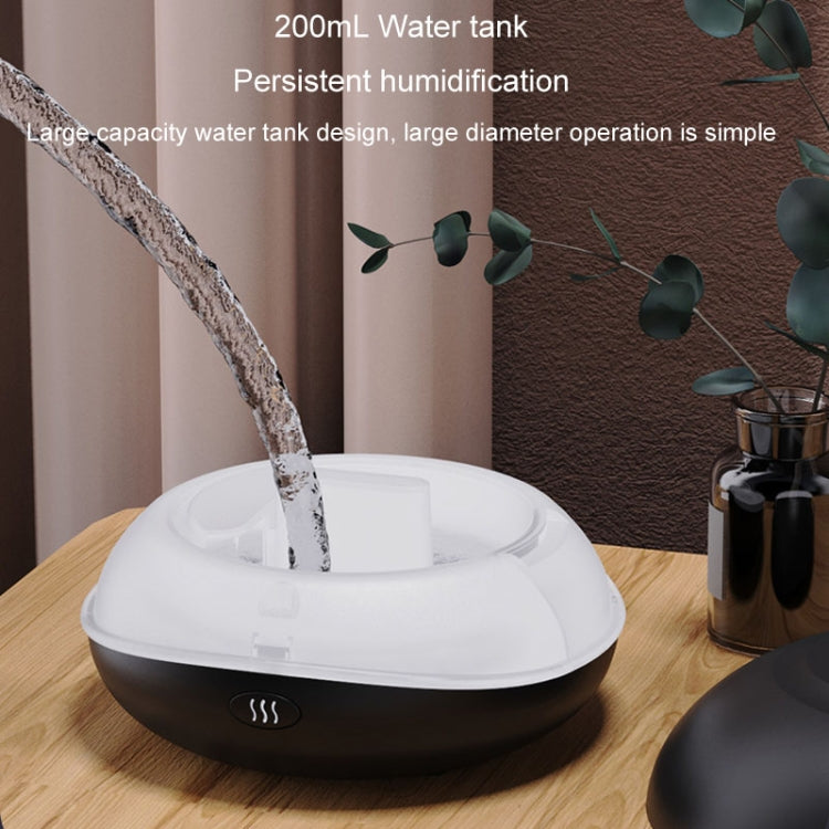 SD13 200ML Car USB Flame Aromatherapy Diffuser Home LED Night Light Silent Mist Humidifier(Black) by bashfashion
