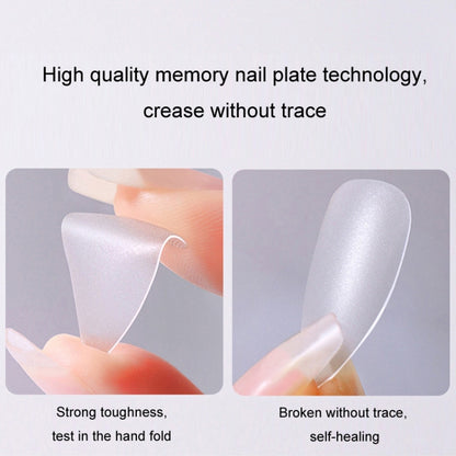 10pairs Of 100pcs/Box Frosted False Nails Artificial Tip, Shape: Short Trapezoid M by bashfashion